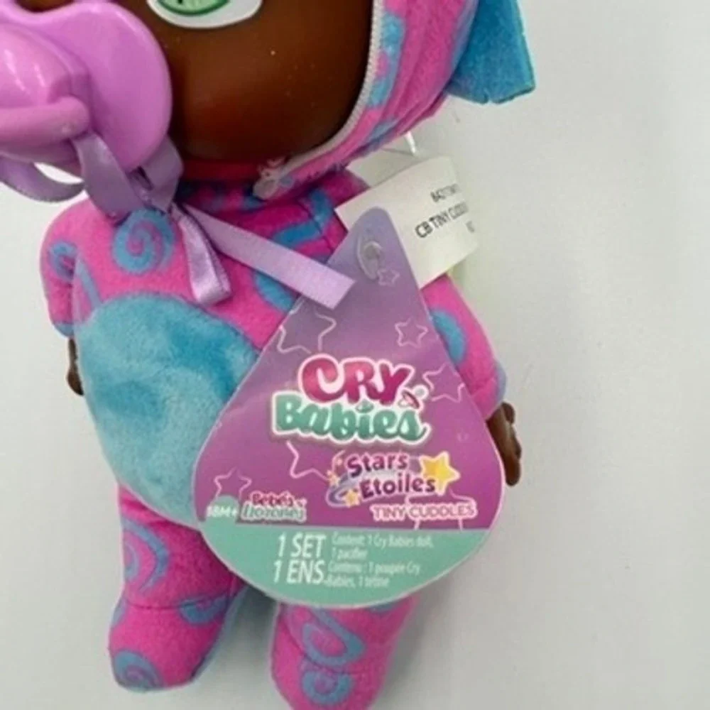 Cry Babies Tiny Cuddles‎ Stars Jassy Plush Doll Pink & Blue